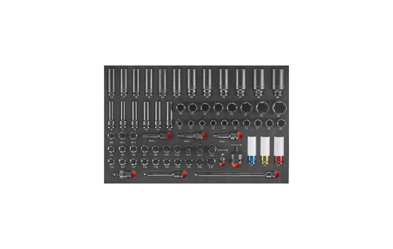 Chariot à outils bleu 8 tiroirs avec outils 512 pièces (EVA), Image 9