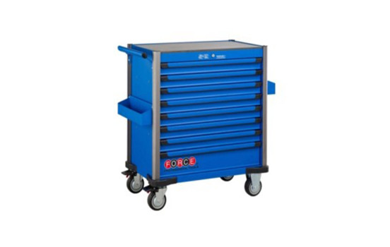 Chariot à outils géant bleu avec 8 tiroirs et 365 outils