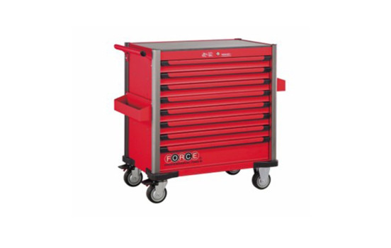 Chariot à outils Jumbo avec 8 tiroirs rouge