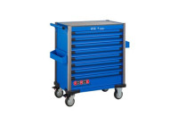 Chariot à outils Jumbo bleu avec 8 tiroirs