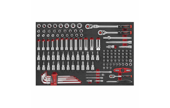 Chariot à outils noir 8 tiroirs avec outils 315 pièces (EVA), Image 3