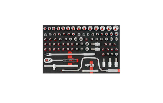 Chariot à outils noir 8 tiroirs avec outils 315 pièces (EVA), Image 4