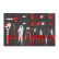 Chariot à outils noir 8 tiroirs avec outils 315 pièces (EVA), Vignette 12