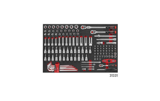 Chariot à outils noir 8 tiroirs avec outils 326 pièces (EVA), Image 3