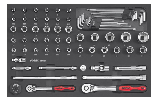 Chariot à outils rempli NEXT S7 140 pcs, Image 3