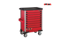 Chariot à outils rouge 8 tiroirs avec 208 outils S&M (EVA)