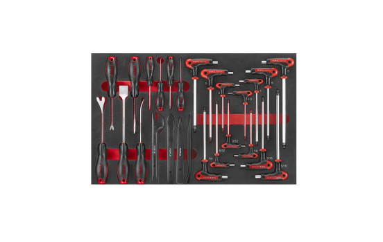 Chariot à outils rouge 8 tiroirs avec 208 outils S&M (EVA), Image 4