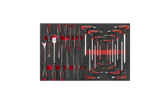 Chariot à outils rouge 8 tiroirs avec 208 outils S&M (EVA), Image 8