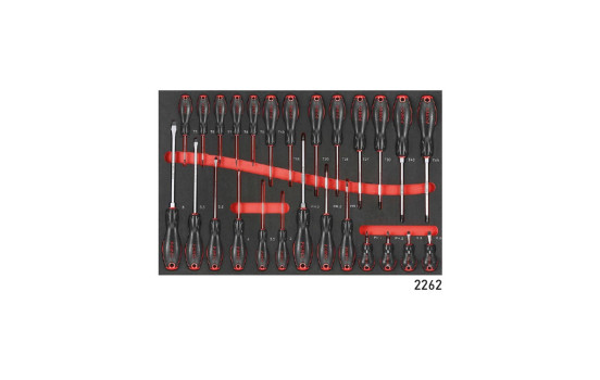 Chariot à outils rouge 8 tiroirs avec outils 326 pièces (EVA), Image 2