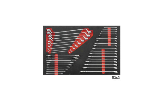 Chariot à outils rouge 8 tiroirs avec outils 326 pièces (EVA), Image 5