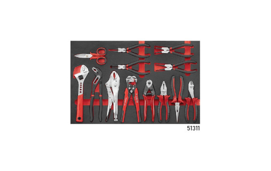 Chariot à outils rouge 8 tiroirs avec outils 326 pièces (EVA), Image 7