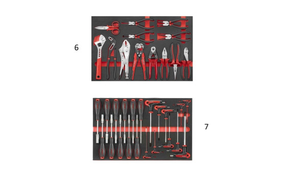Chariot à outils rouge 8 tiroirs avec outils 326 pièces (EVA), Image 14