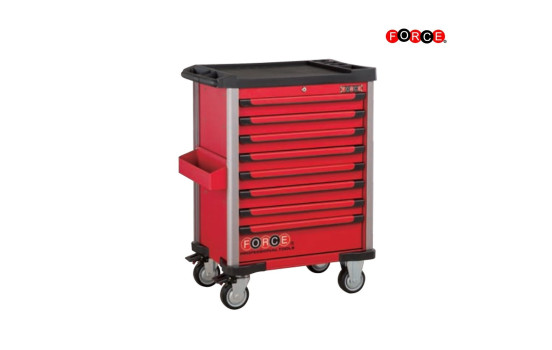 Chariot à outils rouge 8 tiroirs avec outils 376 pièces
