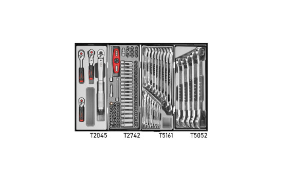 Chariot à outils rouge 8 tiroirs avec outils 376 pièces, Image 3