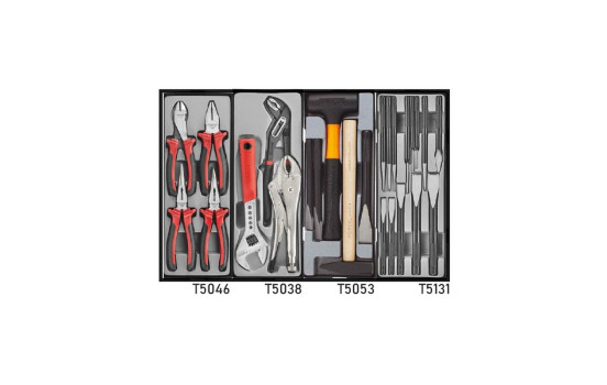 Chariot à outils rouge 8 tiroirs avec outils 376 pièces, Image 13