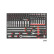Chariot à outils rouge 8 tiroirs avec outils 405 pièces (EVA), Vignette 4