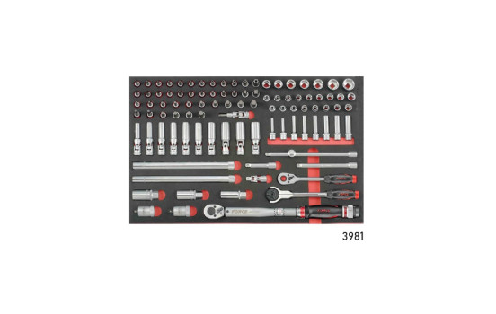Chariot à outils rouge 8 tiroirs avec outils 405 pièces (EVA), Image 4