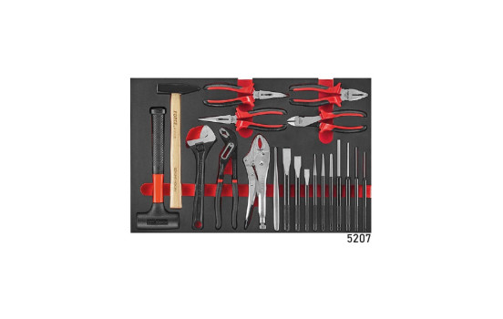 Chariot à outils rouge 8 tiroirs avec outils 405 pièces (EVA), Image 8