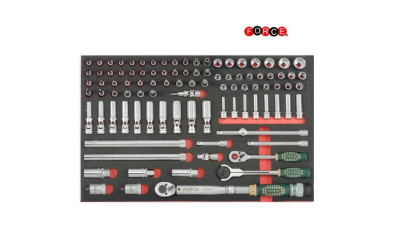 Chariot à outils rouge 8 tiroirs avec outils 405 pièces (EVA), Image 12
