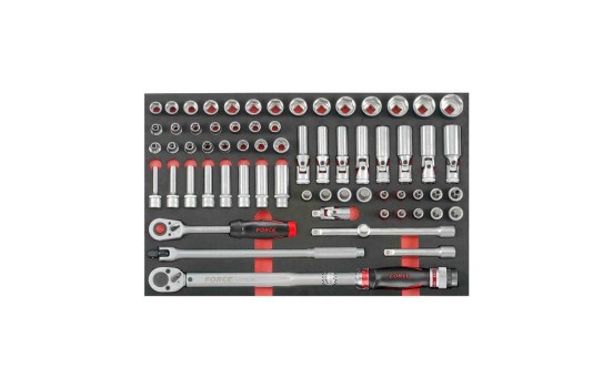 Chariot à outils rouge 8 tiroirs avec outils 405 pièces (EVA), Image 13