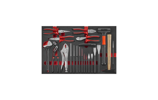 Chariot à outils rouge 8 tiroirs avec outils 512 pièces (EVA), Image 8