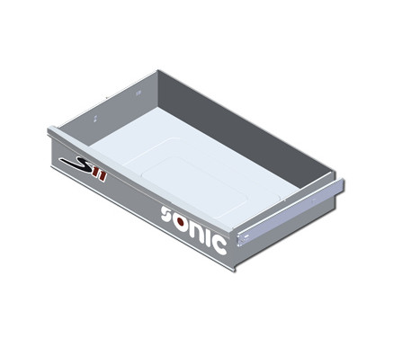 Grand tiroir pour chariot S11, gris