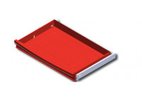 Petit tiroir pour chariot à outils S10, rouge