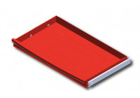 Petit tiroir pour chariot à outils S11, rouge