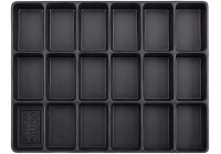 Plateau, vide 18 compartiments (290x370x48mm)