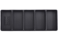 Plateau, vide 5 compartiments (145x370x48mm)