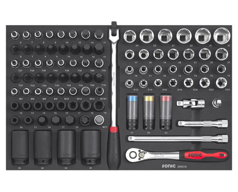 Ensemble combiné Sonic 1/2" SFS-M 95 pièces