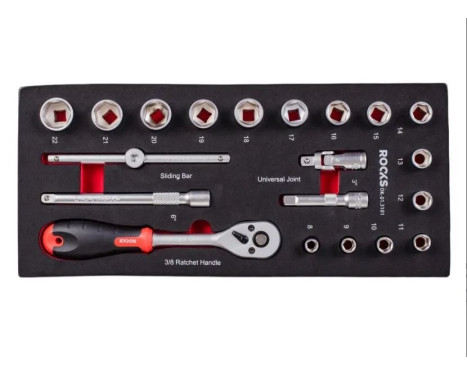 Ensemble d'outils Rooks 3/8" 20 pièces