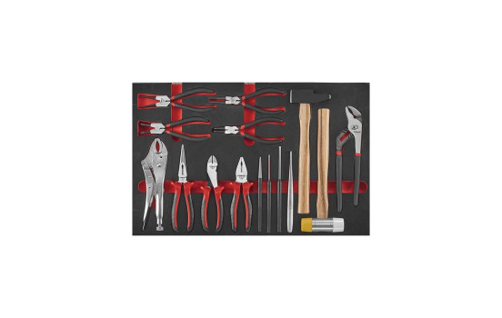 Ensemble marteau et pince Force 15 pièces (EVA)