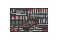 Jeu de douilles et clés Force 1/4" et 3/8" 175 pièces (EVA)