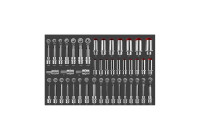Jeu de douilles et embouts Force 1/2" (EVA) 68 pièces