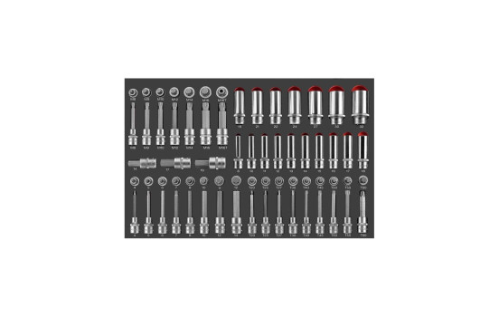 Jeu de douilles et embouts Force 1/2" (EVA) 68 pièces