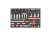 Jeu de douilles et embouts Force 3/8" 98 pièces (EVA)