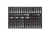 Jeu de douilles Force 1/2" 70 pièces (EVA)