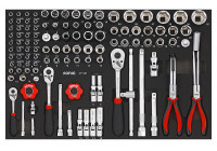 Jeu de douilles Sonic Bit 1/4", 3/8" et 1/2", 111 pièces