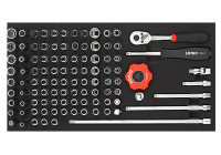 Jeu de douilles Sonic Bit 1/4", SFS 1/3 102 pièces