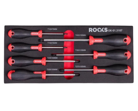 Jeu de tournevis Torx Rooks, 7 pièces