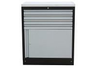 Armoire MSS 34 "avec tiroirs et porte avec dessus en acier inoxydable