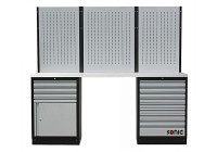 Configuration MSS 26 "/ 34" avec 13 tiroirs avec dessus en acier inoxydable