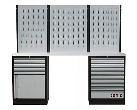 Configuration MSS 26 "/ 34" avec 13 tiroirs avec dessus en acier inoxydable