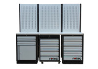 Configuration MSS 26 "/ 34" avec 20 tiroirs avec dessus en acier inoxydable