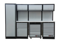 Configuration MSS 26 "/ 34" avec 20 tiroirs avec dessus en acier inoxydable