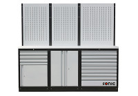Configuration MSS 26 "/ 34" avec dessus en acier inoxydable à 13 tiroirs