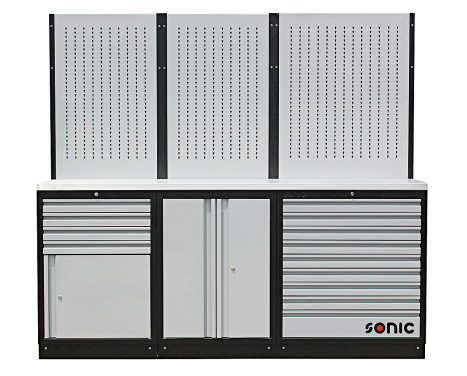 Configuration MSS 26 "/ 34" avec dessus en acier inoxydable à 13 tiroirs