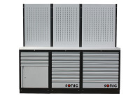 Configuration MSS26 "/ 34" avec 22 tiroirs avec dessus en acier inoxydable