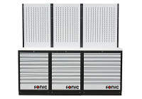 Configuration MSS26 "/ 34" avec 27 tiroirs avec dessus en acier inoxydable